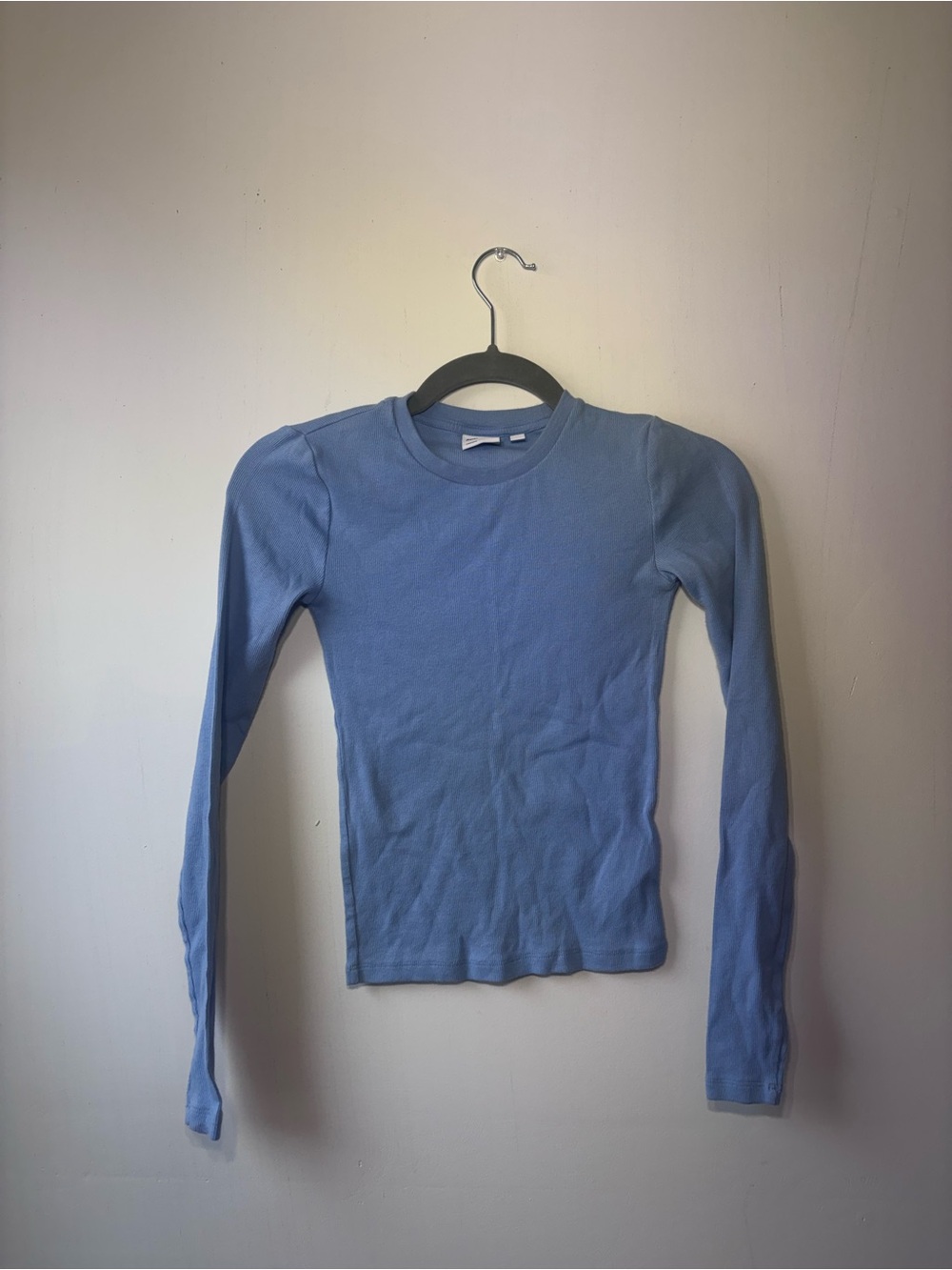 Aritzia Women’s Blue 2XS Ribbed Long Sleeve TNA HomeStretch